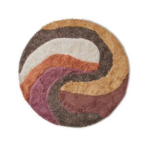 Round tufted rug Mélange